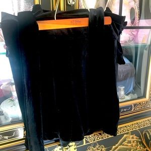 Black Velvet Shorts by Express
